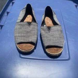 Womens Toms Open Toe Shoes